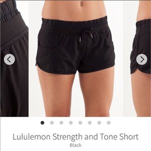 Lululemon Strength & Tone Yoga Shorts Black